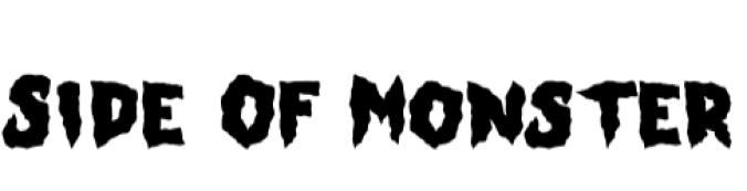 Side of Monster Font Preview