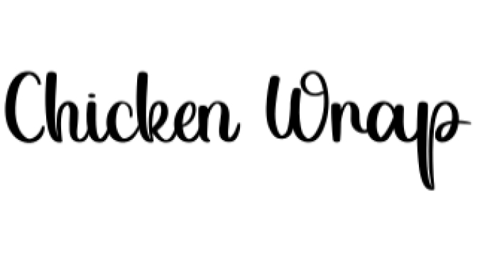 Chicken Wrap Font Preview