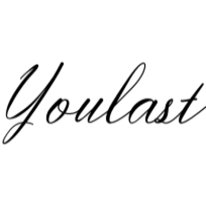 Youlast Font Preview
