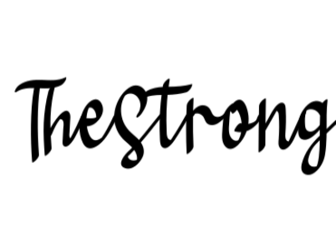 The Strong Font Preview