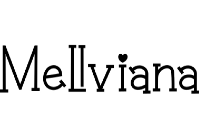 Mellviana Font Preview