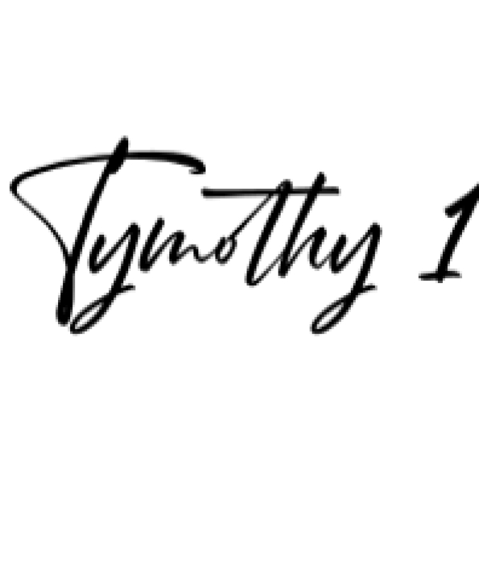 Tymothy Font Preview