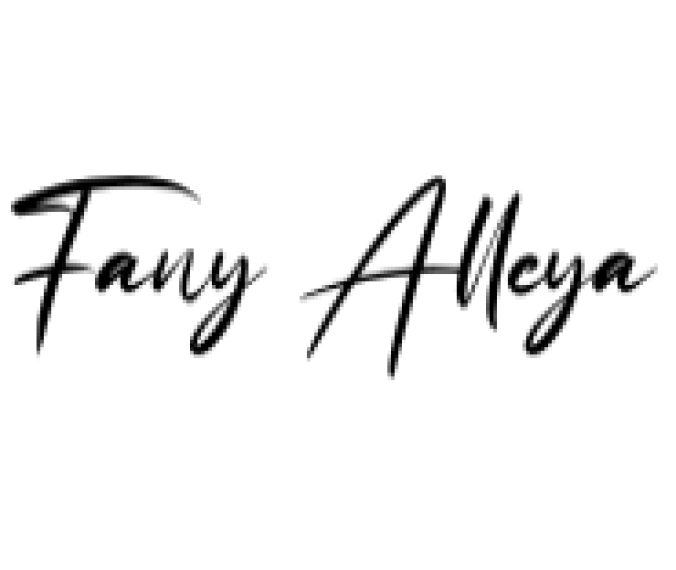 Fany Alleya Font Preview