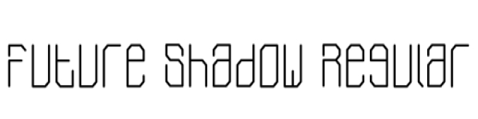 Future Shadow Font Preview