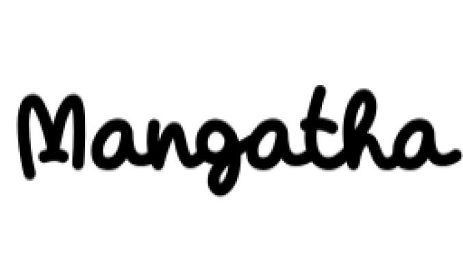Mangatha Font Preview
