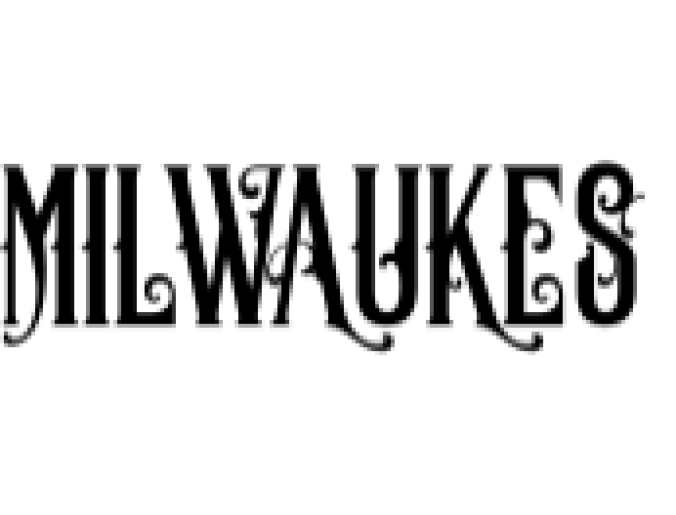 Milwaukes Font Preview