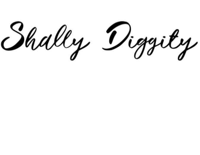Shally Diggity Font Preview