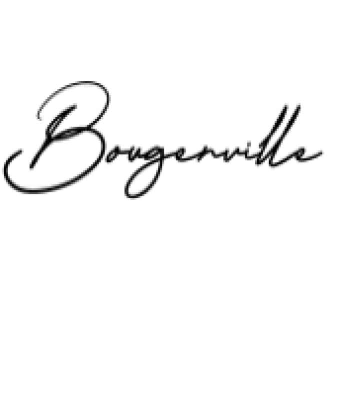 Bougenville Font Preview
