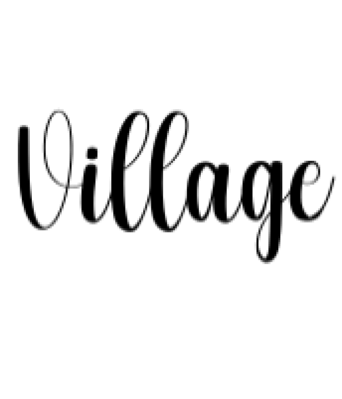Village Font Preview
