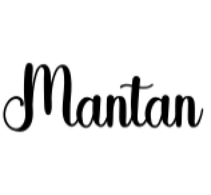 Mantan Font Preview