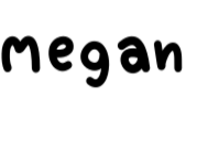 Megan Font Preview