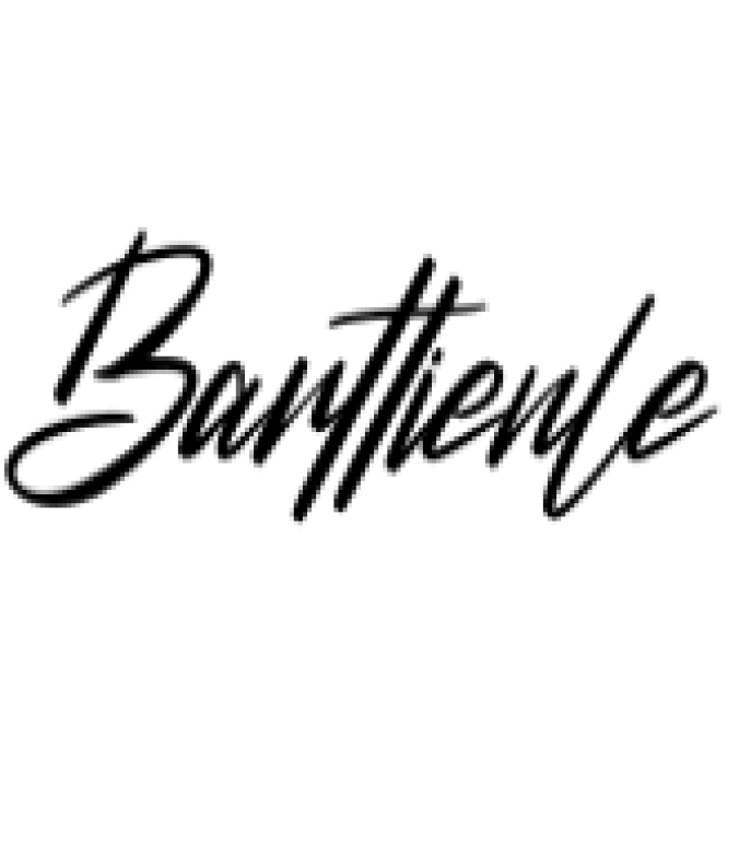 Barttienle Font Preview