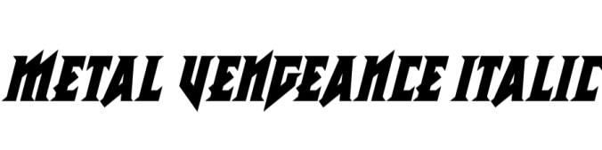 Metal Vengeance Font Preview