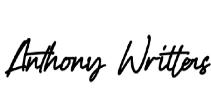 Anthony Writters Font Preview