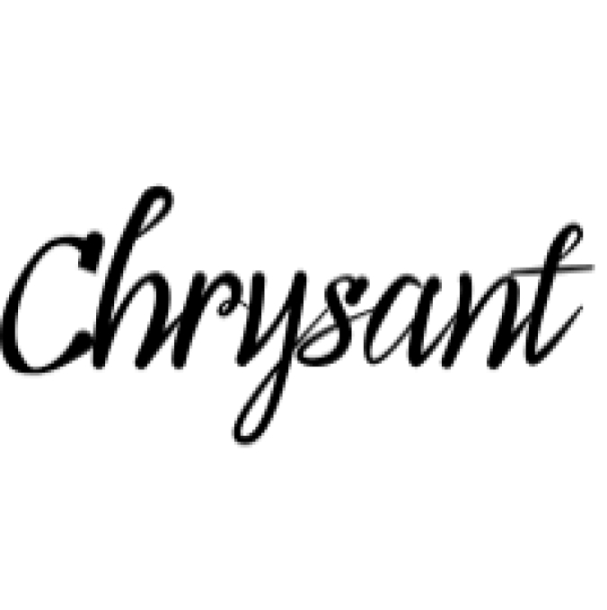 Chrysant Font Preview