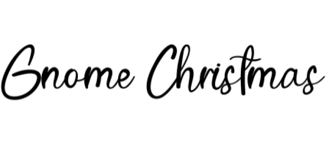 Gnome Christmas Font Preview