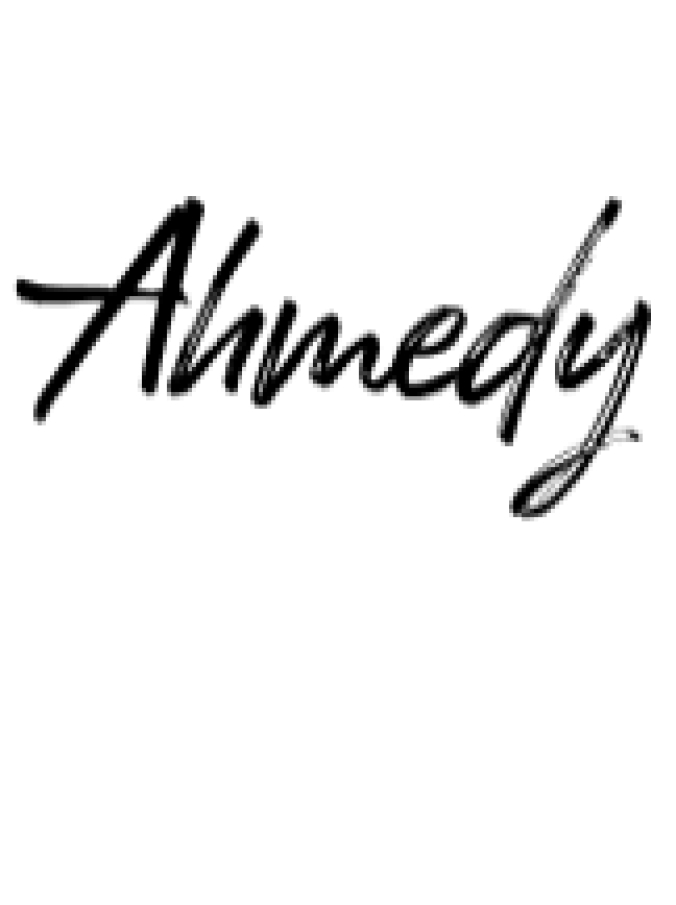 Ahmedy | Rustic Brush Handwriting Script Font Preview