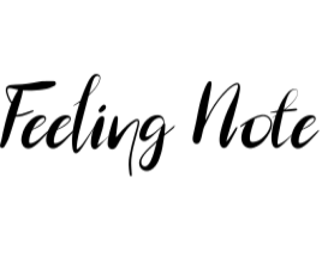 Feeling Note Font Preview