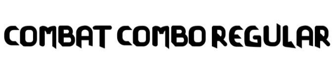 Combat Combo Font Preview
