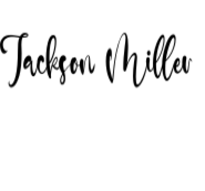 Jackson Miller Font Preview