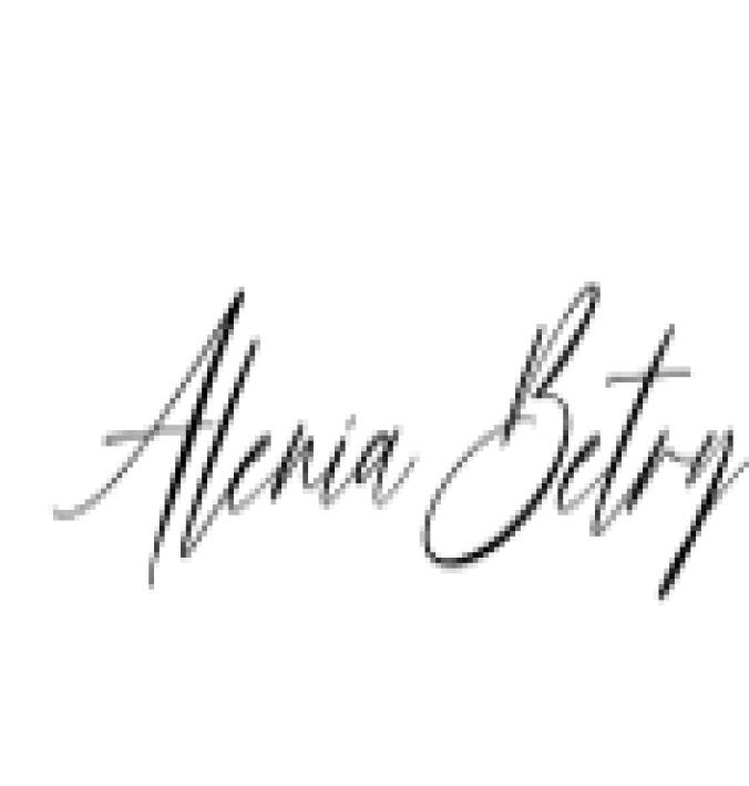 Alenia Betry Font Preview