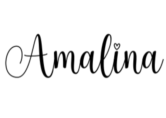 Amalina Font Preview