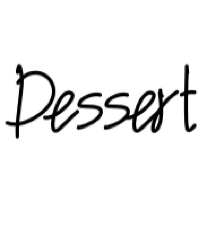 Dessert Font Preview