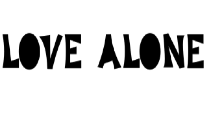 Love Alone Font Preview