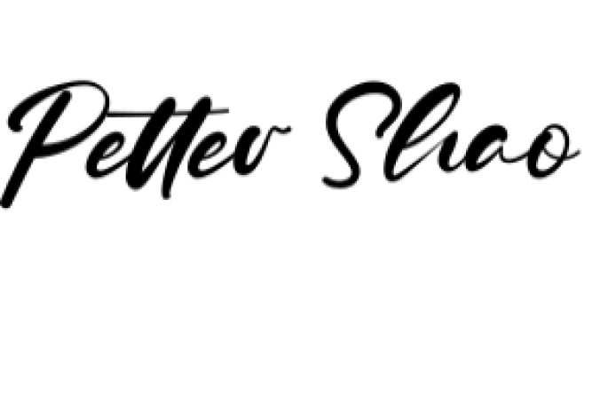 Petter Shao Font Preview