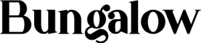 BUNGALOW TYPEFACE – 9 FONTS Font Preview