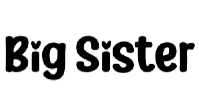 Big Sister Font Preview