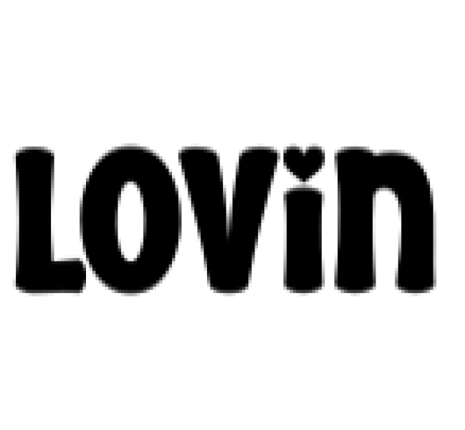 Lovin Font Preview