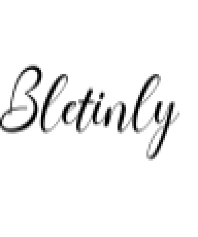 Bletinly Home Font Preview