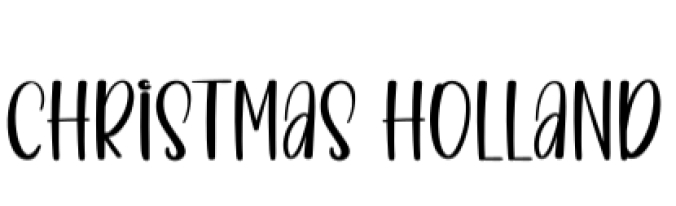Christmas Holland Font Preview