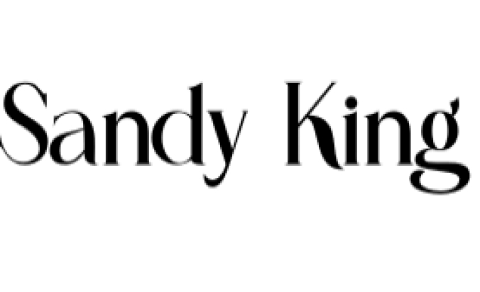 Sandy King Font Preview