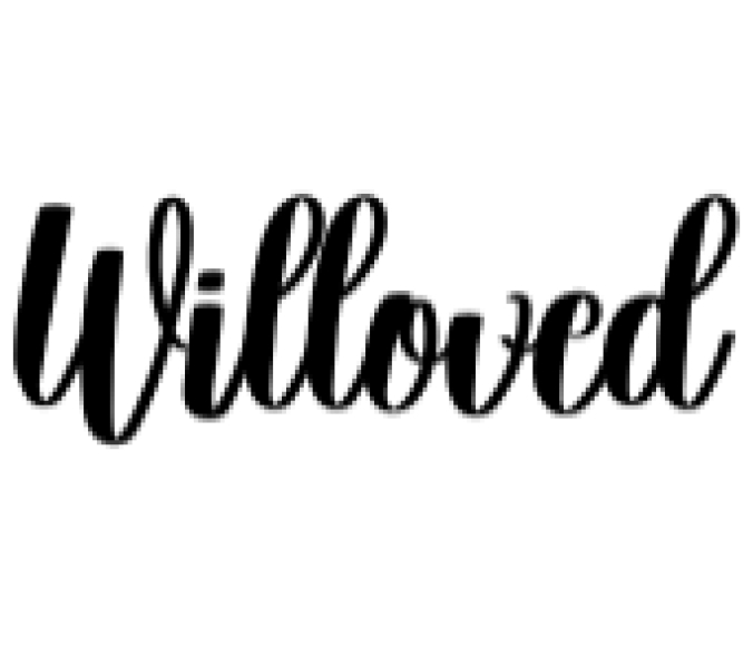 Willoved Font Preview