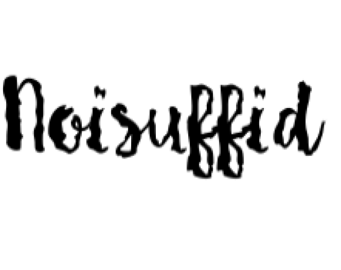 Noisuffid Font Preview