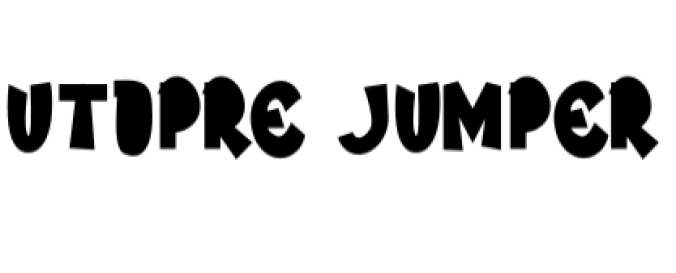 Utopre Jumper Font Preview