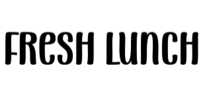 Fresh Lunch Font Preview