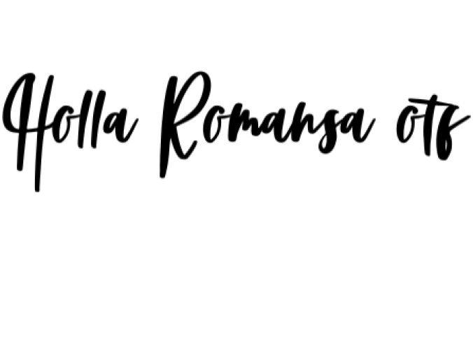 Holla Romansa Font Preview