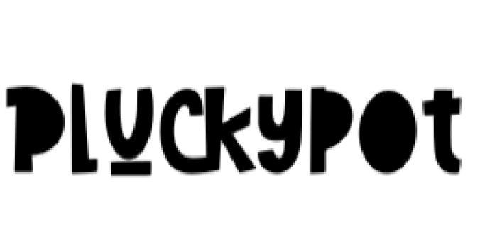 Pluckypot Font Preview