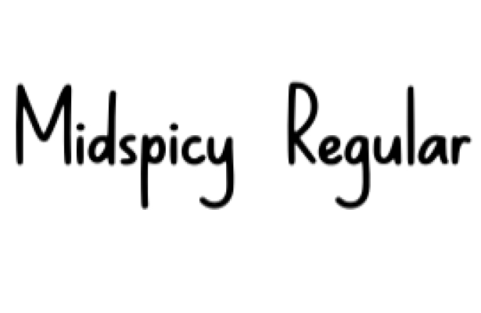 Midspicy Font Preview
