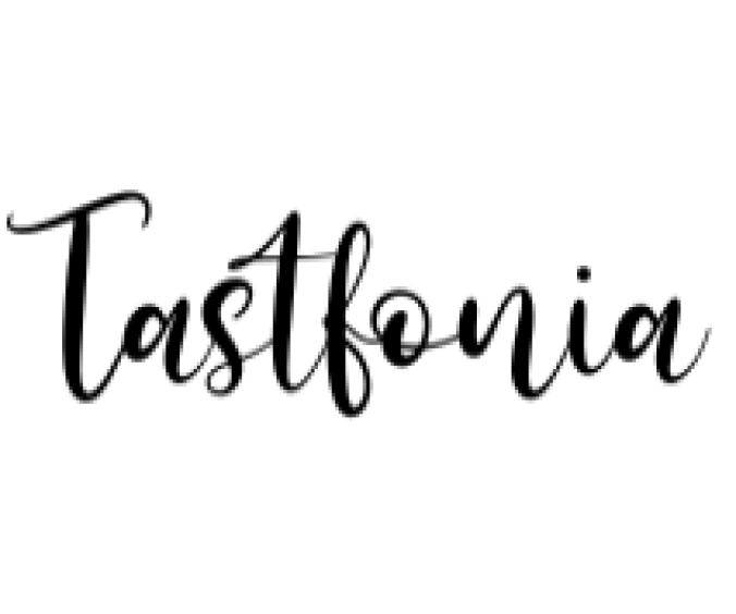 Tastfonia Font Preview
