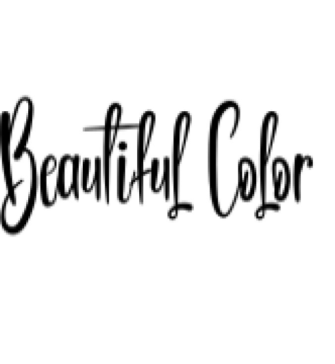 Beautiful Color Font Preview