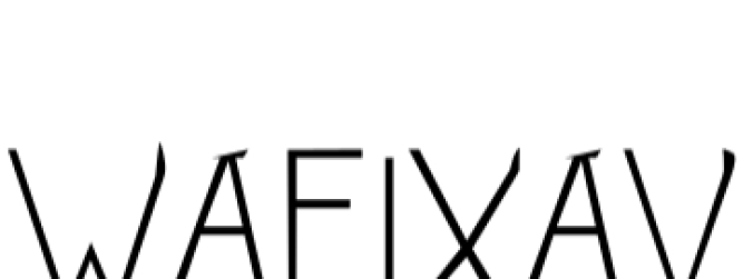 Wafixav Font Preview