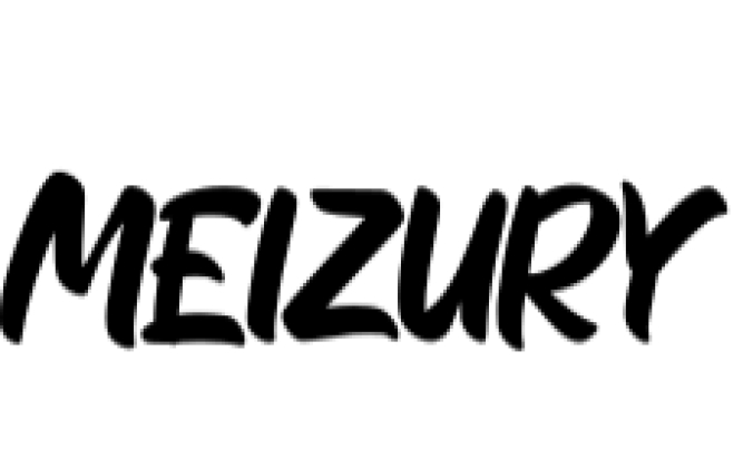 Meizury Font Preview