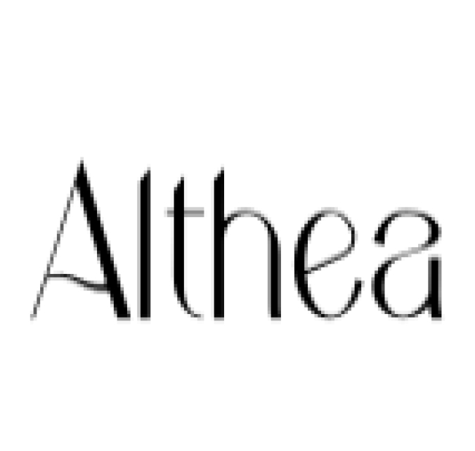 Althea Font Preview