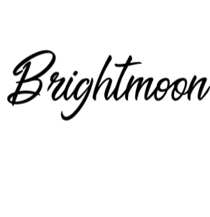 Brightmoon Font Preview