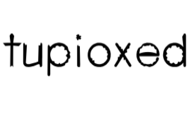 Tupioxed Font Preview