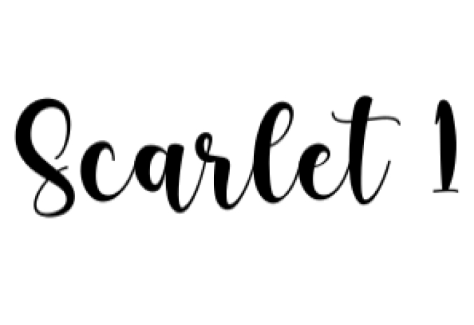 Scarlet Font Preview